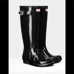 HUNTER ORG TALL GLOSSY RAIN BOOTS